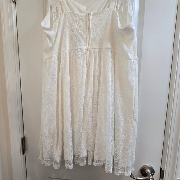 Hot Topic - Sweet Society - White Angel Wings Lace Cami Dress - NWT - Picture 7 of 12